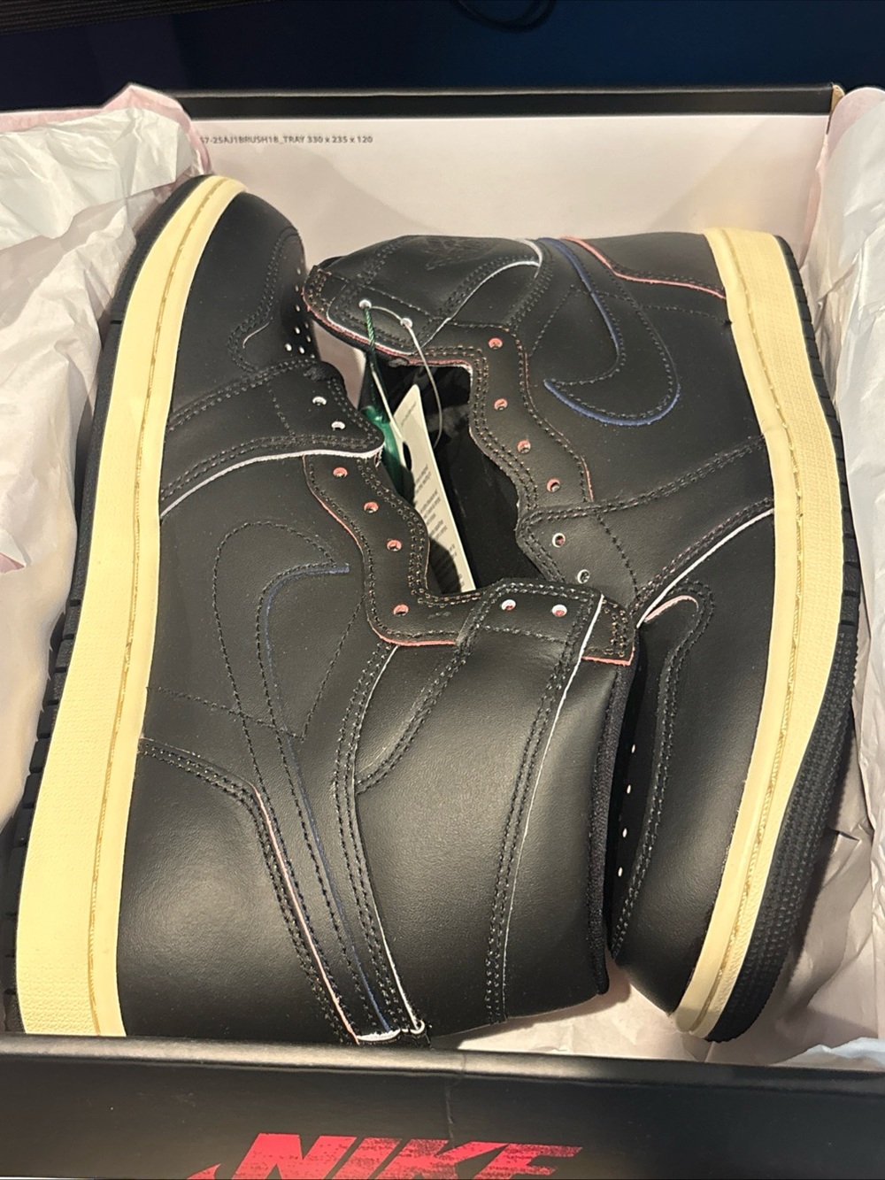 Nike Air Jordan 1 Retro High Expression Black Muslin Men's Shoes 10 DZ5485 002